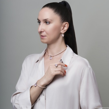 Колье Fiore Luna, Lavender Delite, B1902.10 V/S